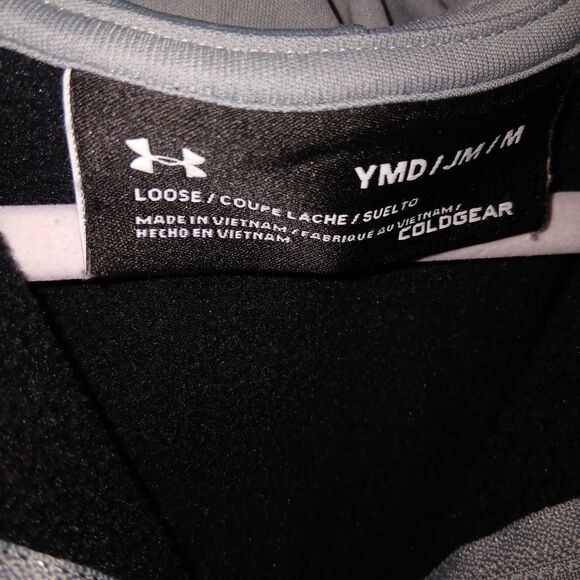 Under Armour Hoodie Jacket Contrast Trim Fleece Lined Full Zip Coat sz: Med - Picture 5 of 5